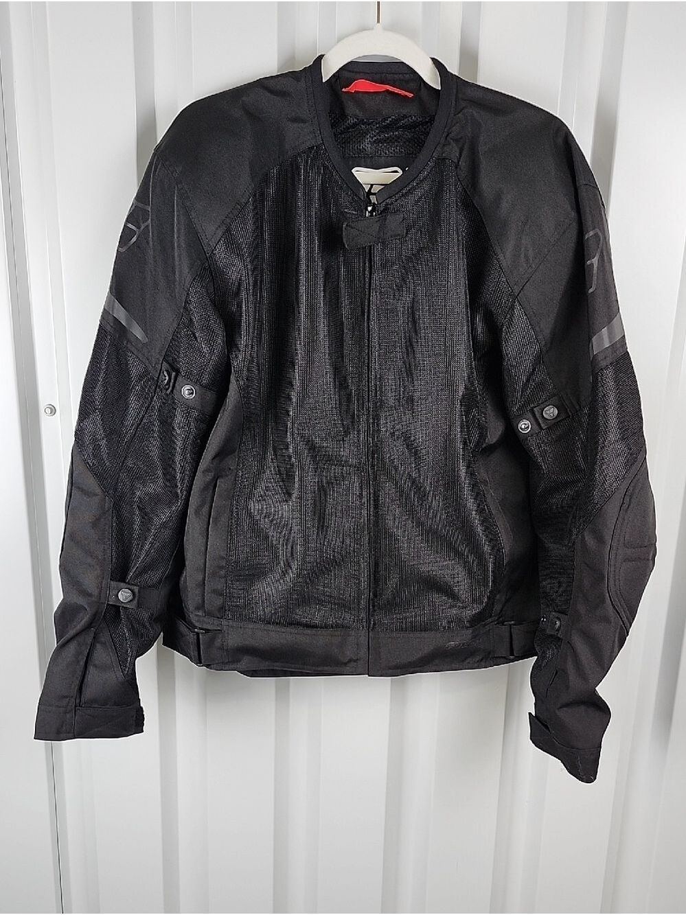 Pilot Slate Air Jacket V2 Black Motorcycle Mesh Jacket Size Medium Padded Mesh